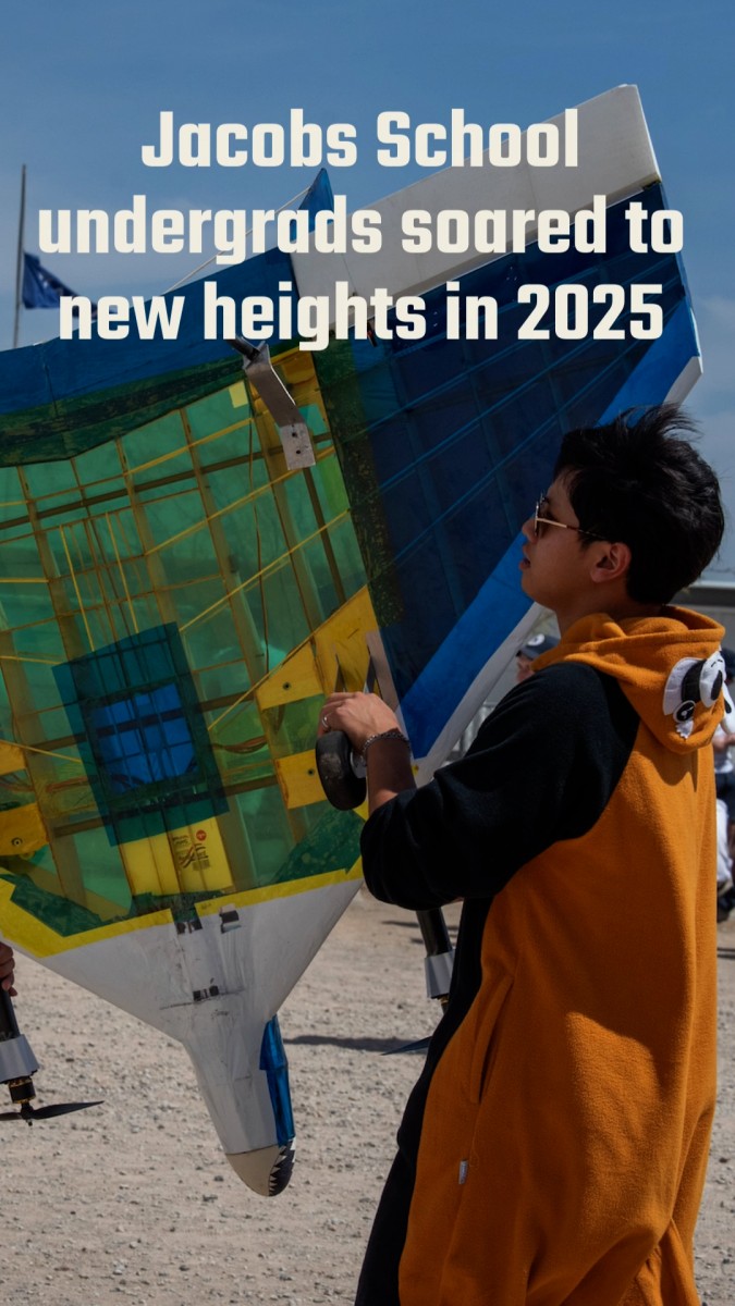 Jacobs School of Engineering Undergraduates Soared to New Heights in 2025